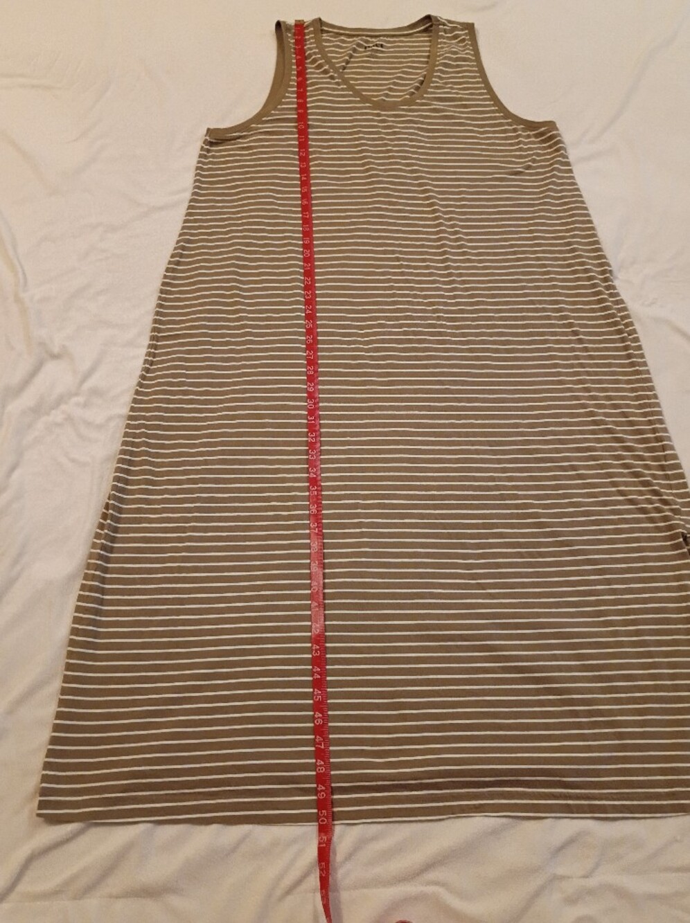 Pact Organic Cotton Softspun Tank Midi Dress Size XXL Monterey Stripe - Picture 8 of 12